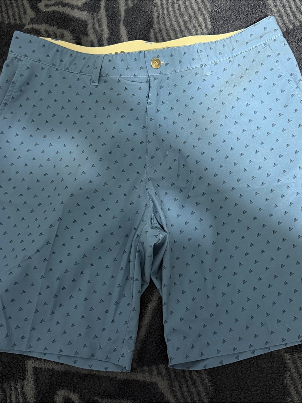 Adidas Golf Men's Blue Logo Printed Short